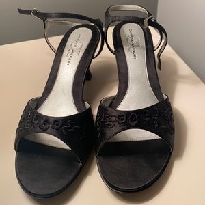 Chinese laundry black satin dress shoes jezebel 2